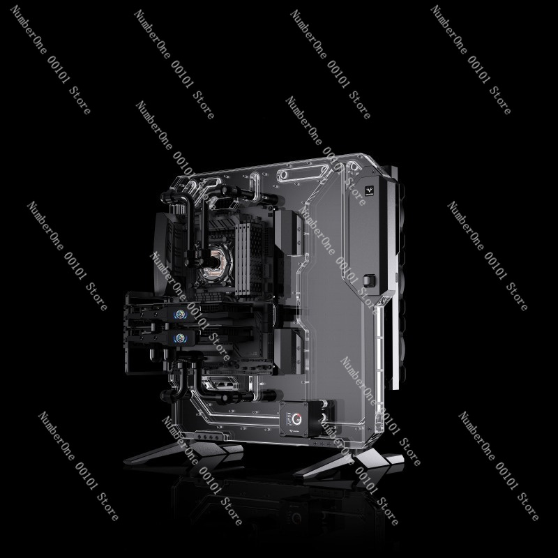 Aluminum Open Frame Test Bench Water Cooling - EATX Open-Frame-Distro-Platte Wasserkühlungs-Chassis Aluminium DIY PC