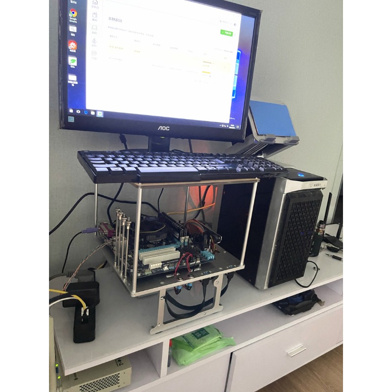 Open-Frame Aluminium-Computerg – Aluminum Open Frame Test Bench Water Cooling Bewertung und Preis